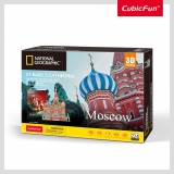Cubic Fun - Puzzle 3D+Brosura Moscova 224 piese
