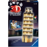 Puzzle 3D Led Turnul Din Pisa, 216 Piese