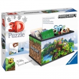 Puzzle 3D Cutie Depozitare Minecraft, 216 Piese