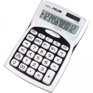 Calculator 12 dg, blister negru