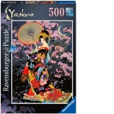 Puzzle Femeie Din Japonia, 500 Piese