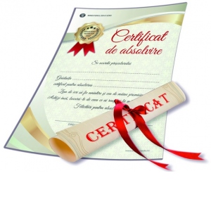 Certificat de absolvire gradinita