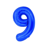 Balon folie Cifra noua, 100 cm, albastru