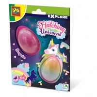 Set creativ - Eclozeaza 2 oua cu Unicorni surpriza
