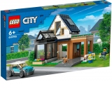 LEGO City - Casa familiei si masina electrica
