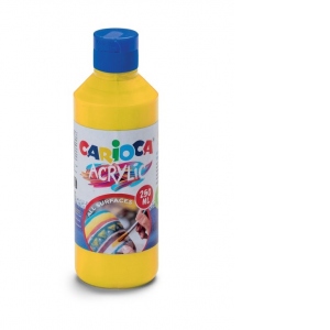 Acuarele acrilice tempera Carioca 250 ml (culoare galben)