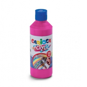 Acuarele acrilice tempera Carioca 250 ml (culoare roz)