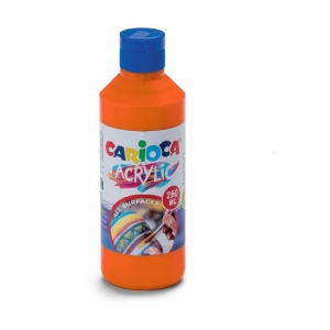 Acuarele acrilice tempera Carioca 250 ml (culoare portocaliu)