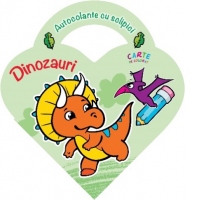Autocolante cu sclipici. Dinozauri
