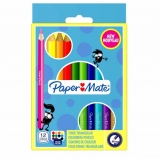 Set creioane colorate Papermate Jumbo