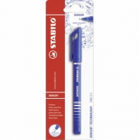 Liner Stabilo Sensor, varf 0.3 mm, albastru, blister