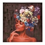 Tablou Canvas Black Magic Woman, 100x100cm