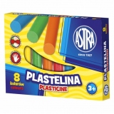 Plastilina Astra, 8 culori