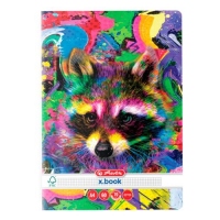 Caiet A4 60 file, patratele, motiv Color Animals