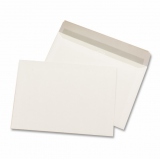 Plic pentru documente C6, 114 x 162 mm, alb siliconic