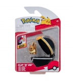 Pokemon - Figurine Clip N Go, Eevee #3 & Luxury Ball