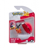 Pokemon - Figurine Clip N Go, Tepig & Poke Ball