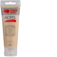 Vopsea acrilica 75ml auriu deschis metalic, Happy Color
