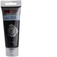 Vopsea acrilica 75ml neagra, Happy Color