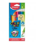 Creioane Colorate, Color Peps Star, 12 culori/set, FSC, Maped