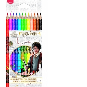 Creioane colorate Harry Potter 12 culori/set Maped