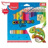 Creioane Colorate, Color Peps Star, 48 culori/set, FSC, Maped