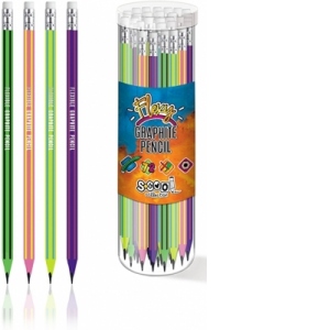 Creion grafit flexibil, HB, diverse modele S-Cool