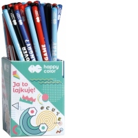Creion grafit rotund, Games, HB, 72 buc/display, Happy Color
