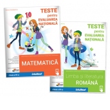 Set 2 carti Teste de matematica si limba romana pentru Evaluarea Nationala la clasa a 4-a