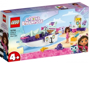 LEGO Gabby s Dollhouse - Barca cu spa a lui Gabby si a Pisirenei
