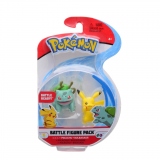 Pokemon - Pachet figurine de actiune, Pikachu & Bulbasaur, 2 buc