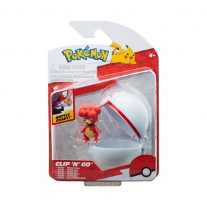 Pokemon - Set figurine Clip n Go, Magby & Premier Ball, 2 buc