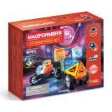 Joc magnetic de constructie Magformers Extreme Racer - Curse Extreme, 42 piese