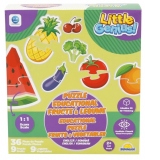 Puzzle educational cu fructe si legume, Smile Games, 36 piese
