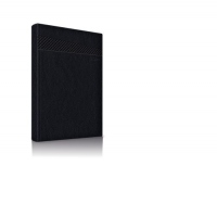 Agenda datata 2024, Premium DeLuxe Chiavenna, format A5, 352 pagini, culoare negru cu margine aurie