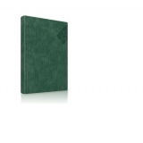 Agenda datata 2024, Premium DeLuxe Polignano, format A5, 352 pagini, culoare verde smarald cu margine aurie
