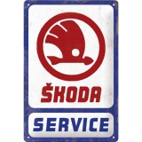 Placa metalica 20x30 Skoda - Service