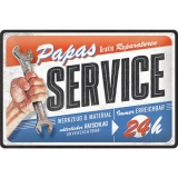 Placa metalica 20x30 Papas Service