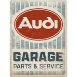 Placa 30x40 Audi - Garage
