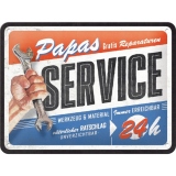 Placa metalica 15x20 Papas Service