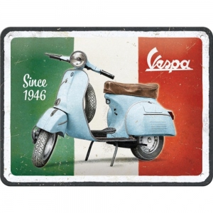 Placa metalica 15x20 Vespa - Since 1946