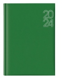 Agenda Artibest, A5, datata, hartie offset alb, coperta verde deschis 2024
