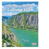 Calendar de perete - Frumusetile Romaniei (12+1 file) 2024