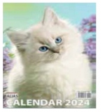 Calendar de perete - Pisici (12+1 file) 2024