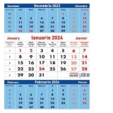 Calendar triptic 12 F 2024
