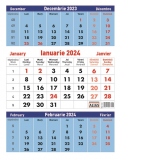 Calendar triptic A5 birou 2024