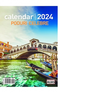 Calendar Poduri celebre 2024 (12+1 file)