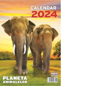 Calendar de perete Planeta animalelor 2024