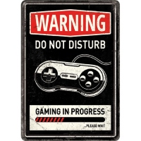 Carte postala metalica Gaming in Progress