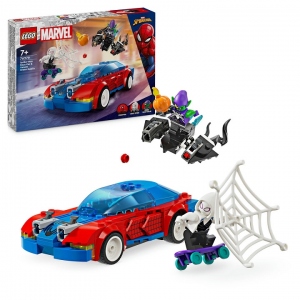 LEGO Super Heroes - Masina de curse a Omului Paianjen si Venom Green Goblin